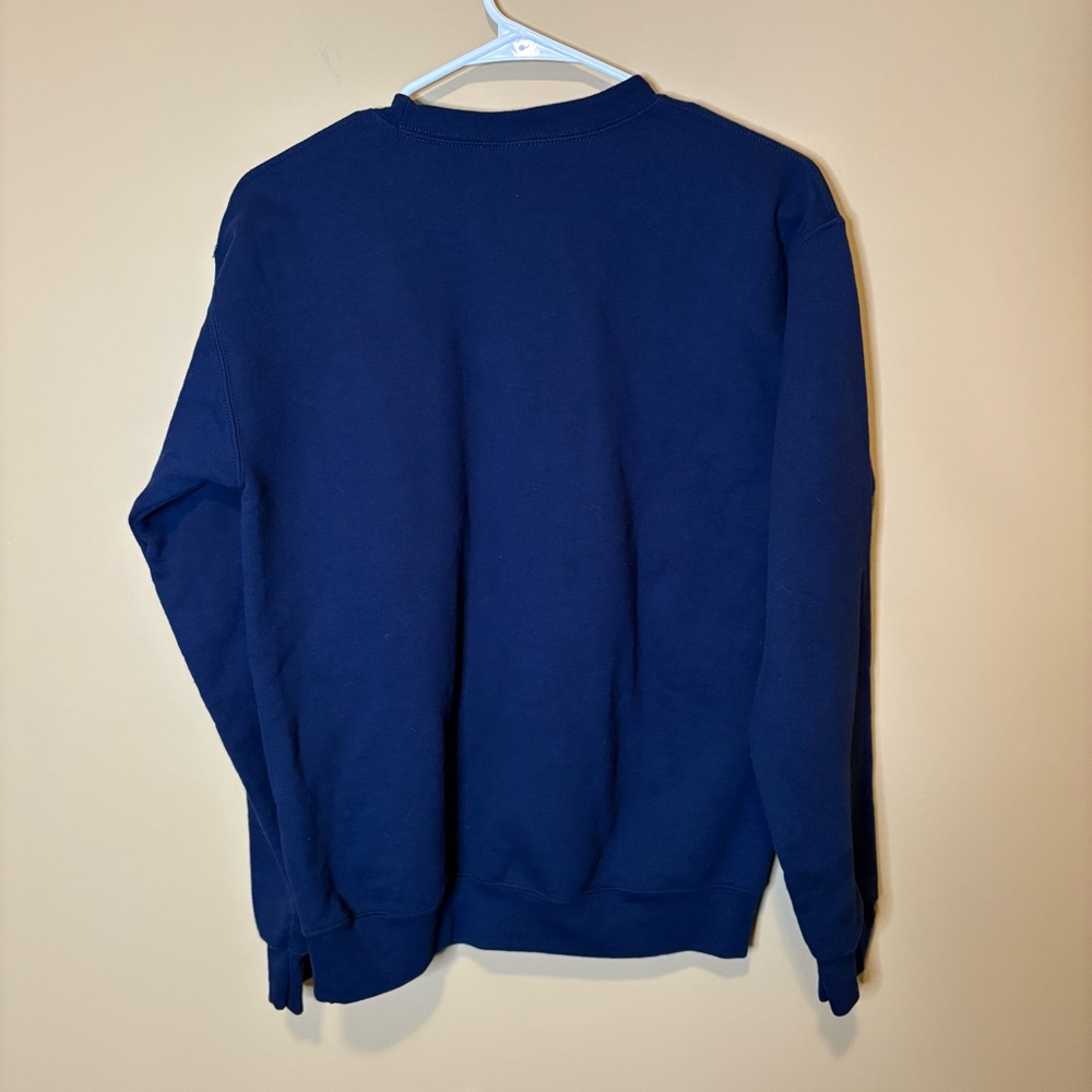 Mama Sweatshirt Navy Small Blue Floral Bow Coquette Preppy Momma Crewneck - Picture 3 of 4